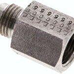 Reduziernippel UNF 9/16"-18(JIC-AG)-G 3/8"(IG), 1.4571
