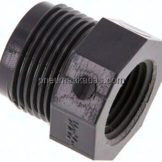 Reduziernippel G 3/4"(AG)-Rp 1/2"(IG), PVC-U