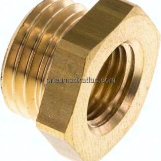 Reduziernippel M 14x1,5(AG)-M 10x1(IG), Messing