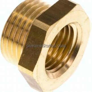 Reduziernippel M 18x1,5(AG)-M 14x1,5(IG), Messing