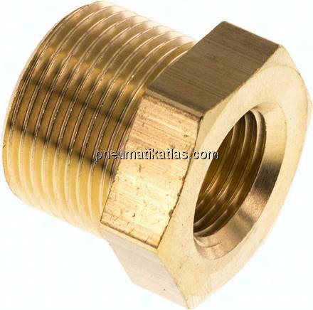 Reduziernippel M 24x1,5(AG)-M 16x1,5(IG), Messing