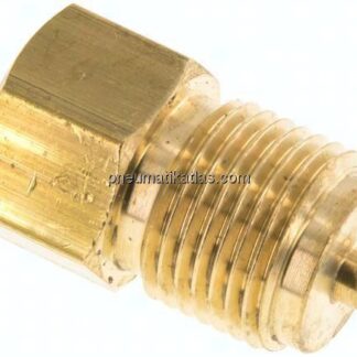 Manom.-Reduzierung G 1/2"(AG)-G 1/8"(IG). Messing, 35mm