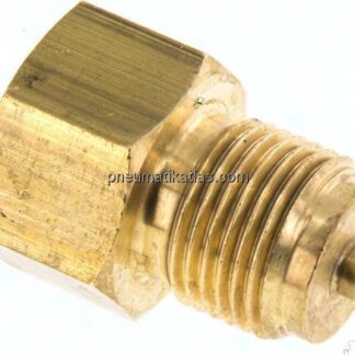 Manom.-Reduzierung G 1/2"(AG)-M 12x1,5(IG). Messing, 37mm