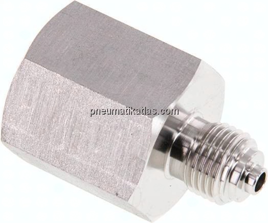 Manom.-Reduzierung G 1/4"(AG)-G 1/2"(IG). 1.4571, 41mm