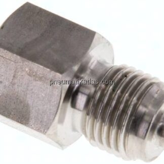 Manom.-Reduzierung G 1/4"(AG)-G 1/8"(IG). 1.4571, 27mm