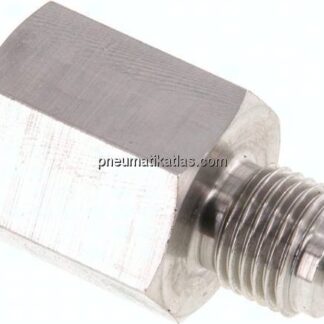 Manom.-Reduzierung G 1/4"(AG)-G 3/8"(IG). 1.4571, 37mm