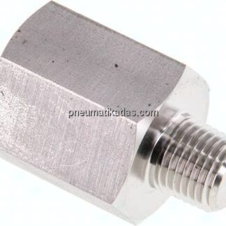 Manom.-Reduzierung NPT 1/4"(AG)-G 1/2"(IG). 1.4571, 43mm