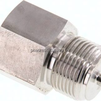 Manom.-Reduzierung G 3/4"(AG)-G 1/2"(IG). 1.4571, 45mm