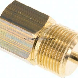 Manom.-Reduzierung G 3/4"(AG)-G 1/2"(IG). Messing, 45mm