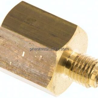 Manom.-Reduzierung M 12x1,5(AG)-G 1/2"(IG). Messing, 41mm