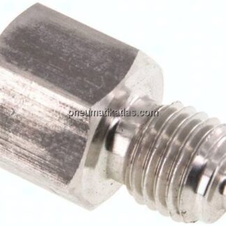 Manom.-Reduzierung M 12x1,5(AG)-G 1/4"(IG). 1.4571, 28mm