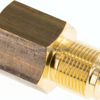 Manom.-Reduzierung M 20x1,5(AG)-G 1/2"(IG). Messing, 46mm