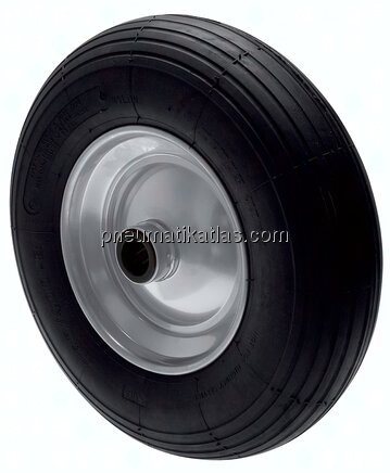 Rad, Luft, Stahlblechfelge mit Rollenkorblager, 400mm