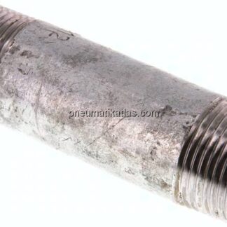Rohrdoppelnippel R 1"-100mm, Stahlrohr ST 37 verzinkt