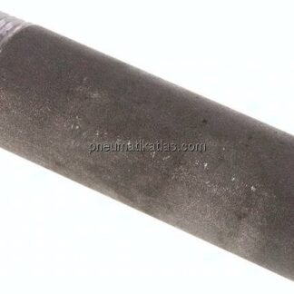 Anschweißnippel R 1"-120mm-33,7mm, ST 37, Stahl schwarz