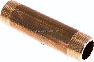 Rohrdoppelnippel G 1"-120mm, Messing