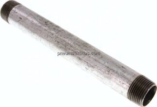 Rohrdoppelnippel R 1"-250mm, Stahlrohr ST 37 verzinkt