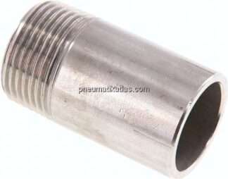 Anschweißnippel R 1"-60mm-33,7mm, 1.4571