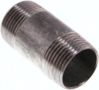 Rohrdoppelnippel R 1"-60mm, Stahlrohr ST 37 verzinkt