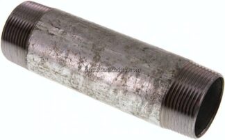 Rohrdoppelnippel R 1-1/2"-150mm, Stahlrohr ST 37 verzinkt