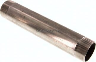 Rohrdoppelnippel R 1-1/2"-240mm, 1.4571