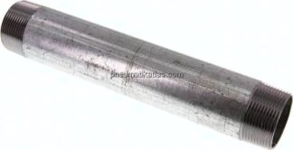 Rohrdoppelnippel R 1-1/2"-250mm, Stahlrohr ST 37 verzinkt