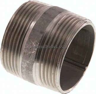 Rohrdoppelnippel R 1-1/2"-40mm, 1.4571