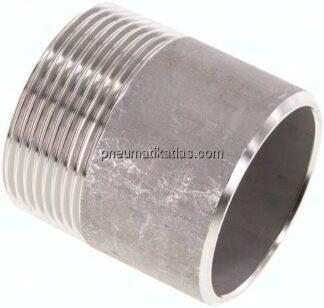 Anschweißnippel R 1-1/2"-50mm-48,3mm, 1.4571