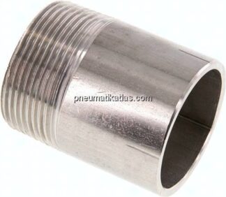 Anschweißnippel R 1-1/2"-60mm-48,3mm, 1.4571