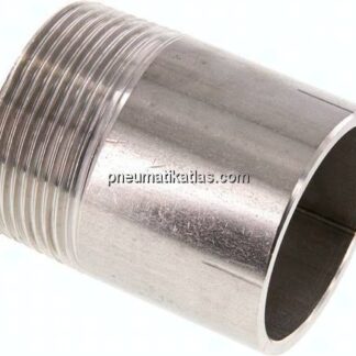 Anschweißnippel R 1-1/2"-60mm-48,3mm, 1.4571