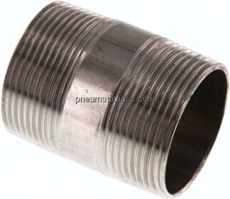 Rohrdoppelnippel R 1-1/2"-60mm, 1.4571