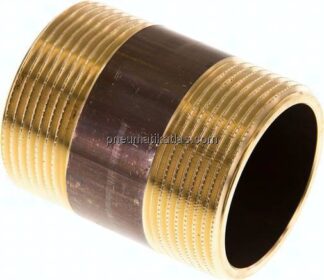 Rohrdoppelnippel G 1-1/2"-60mm, Messing