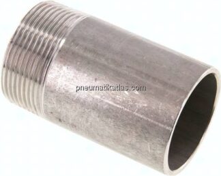 Anschweißnippel R 1-1/2"-80mm-48,3mm, 1.4571