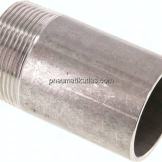 Anschweißnippel R 1-1/2"-80mm-48,3mm, 1.4571