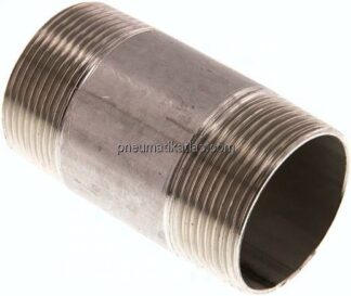 Rohrdoppelnippel R 1-1/2"-80mm, 1.4571