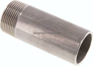 Anschweißnippel R 1-1/4"-100mm-42,4mm, 1.4571