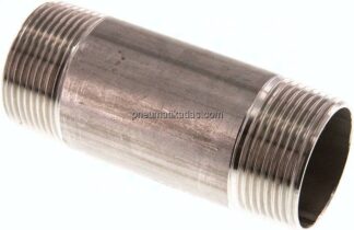 Rohrdoppelnippel R 1-1/4"-100mm, 1.4571