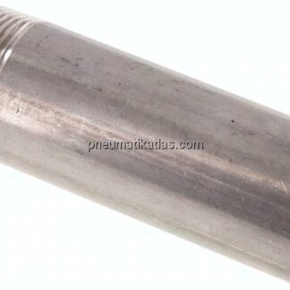 Anschweißnippel R 1-1/4"-120mm-42,4mm, 1.4571