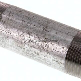 Rohrdoppelnippel R 1-1/4"-120mm, Stahlrohr ST 37 verzinkt