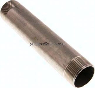 Rohrdoppelnippel R 1-1/4"-200mm, 1.4571