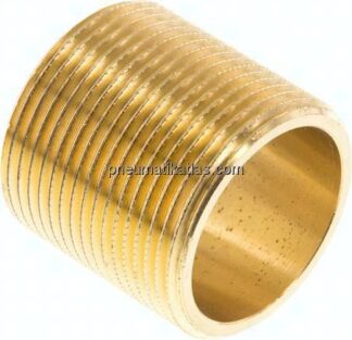 Rohrdoppelnippel G 1-1/4"-40mm, Messing
