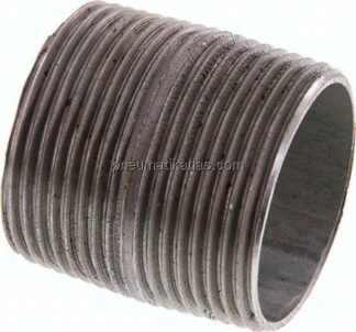 Rohrdoppelnippel R 1-1/4"-40mm, Stahlrohr ST 37 verzinkt