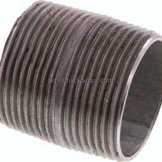 Rohrdoppelnippel R 1-1/4"-40mm, Stahlrohr ST 37 verzinkt