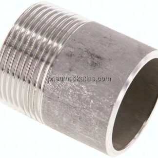 Anschweißnippel R 1-1/4"-50mm-42,4mm, 1.4571