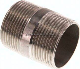 Rohrdoppelnippel R 1-1/4"-50mm, 1.4571