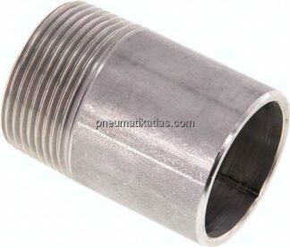Anschweißnippel R 1-1/4"-60mm-42,4mm, 1.4571