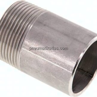 Anschweißnippel R 1-1/4"-60mm-42,4mm, 1.4571