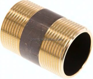 Rohrdoppelnippel G 1-1/4"-60mm, Messing