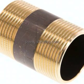 Rohrdoppelnippel G 1-1/4"-60mm, Messing