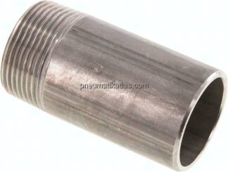 Anschweißnippel R 1-1/4"-80mm-42,4mm, 1.4571